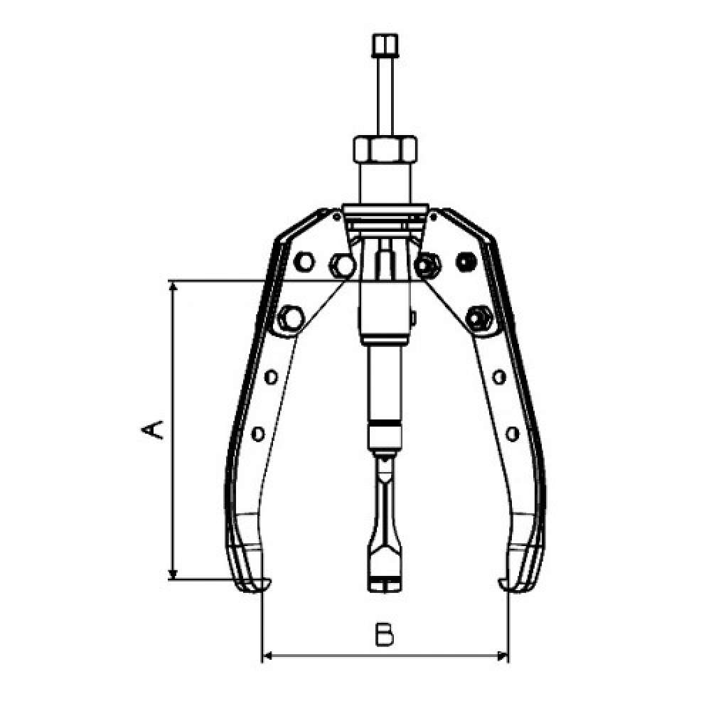 EXTRACTOR HIDRÁULICO FORZA AUTOCENTRANTE CON  HUSILLO COMPACTO SERIE 1312THA