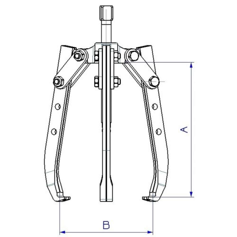 EXTRACTOR FORZA SERIE 7300T MECÁNICO DE 3 PATAS
