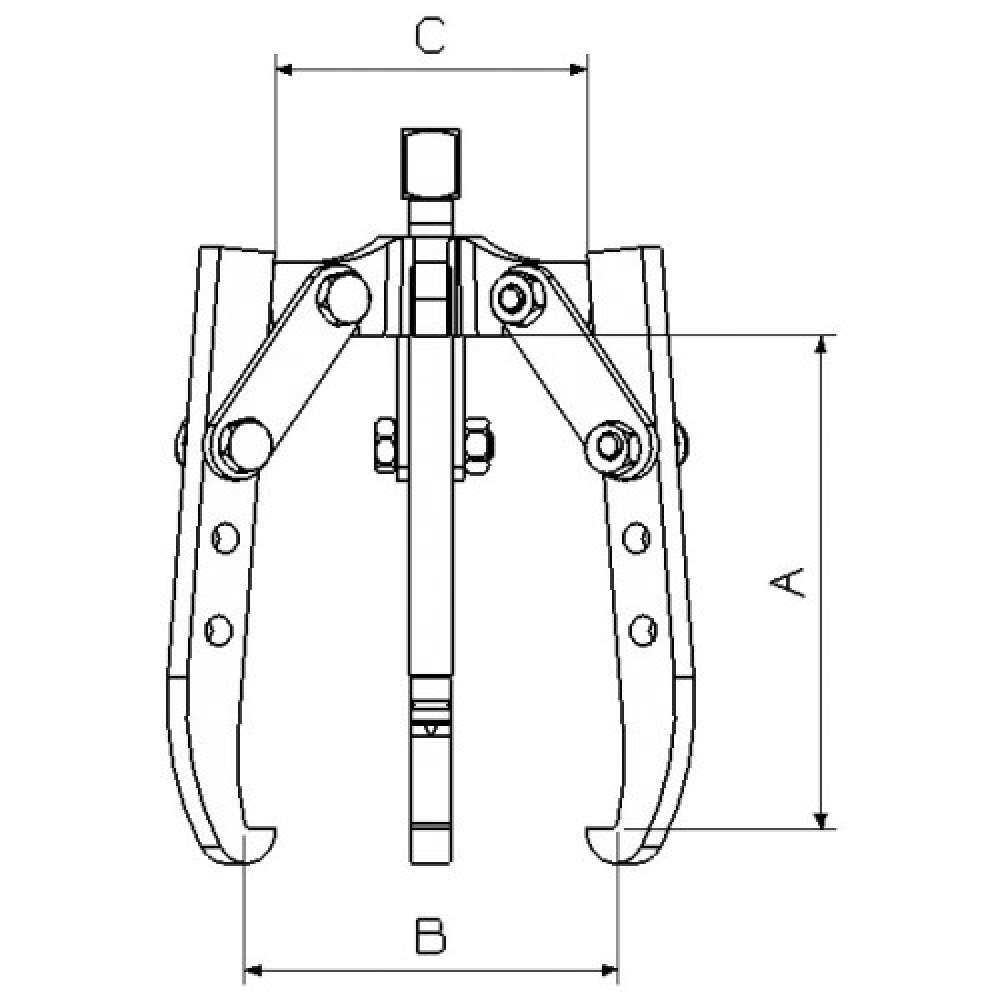 EXTRACTOR FORZA SERIE 1300T0 MECÁNICO DE 3 PATAS