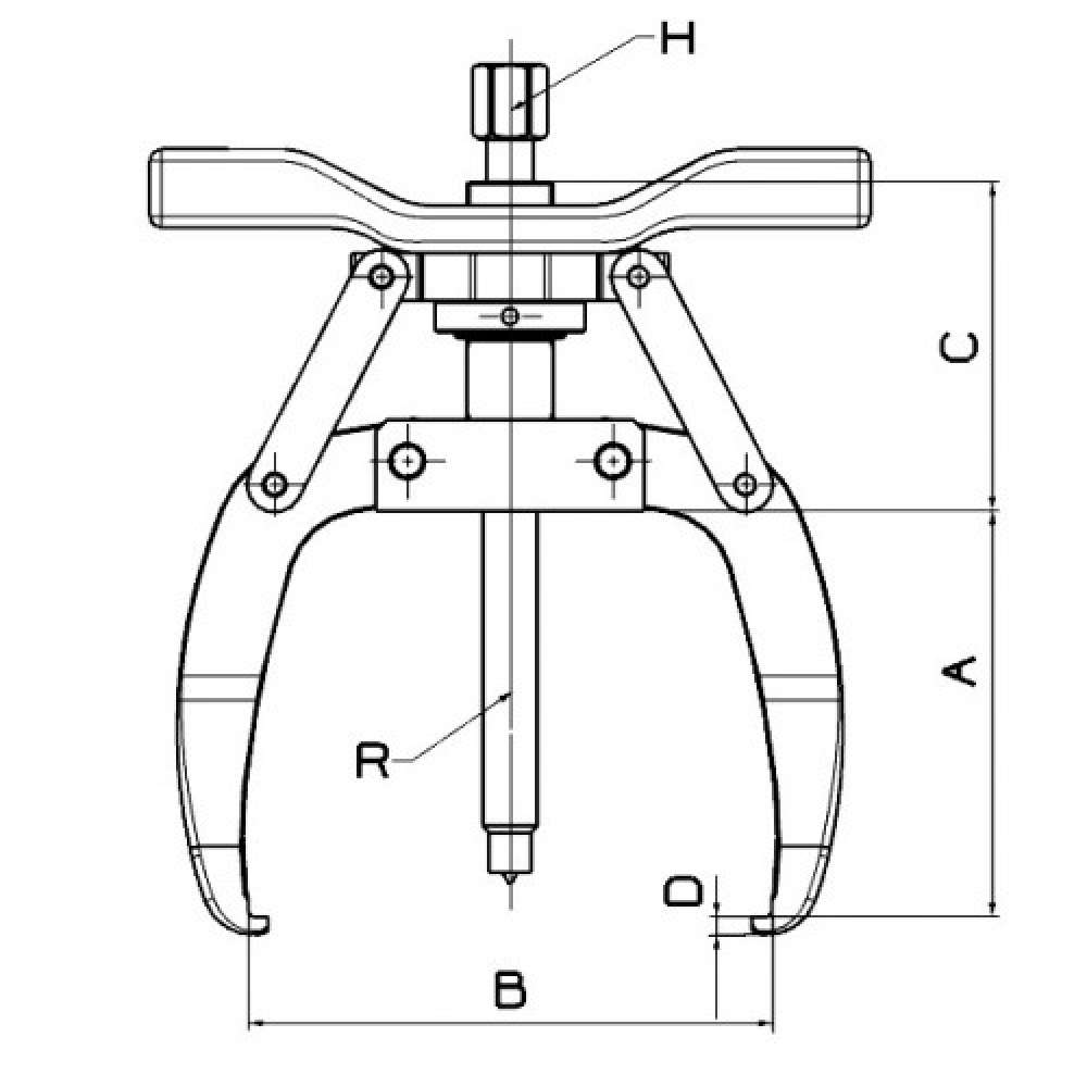 EXTRACTOR FORZA SERIE 7500 AUTOCENTRANTE AJUSTABLE 2 PATAS