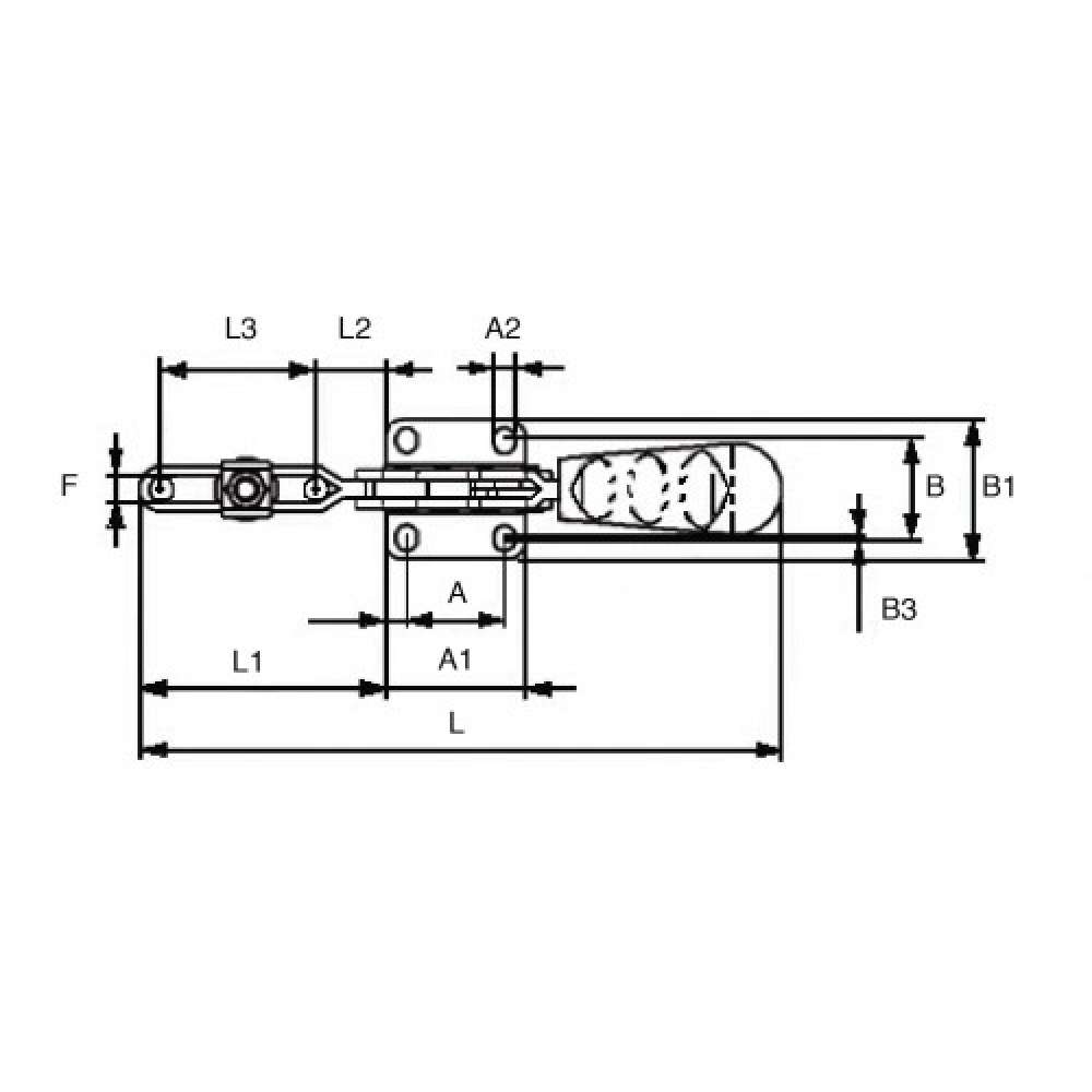 GRAPA RÁPIDA HORIZONTAL PIHER
