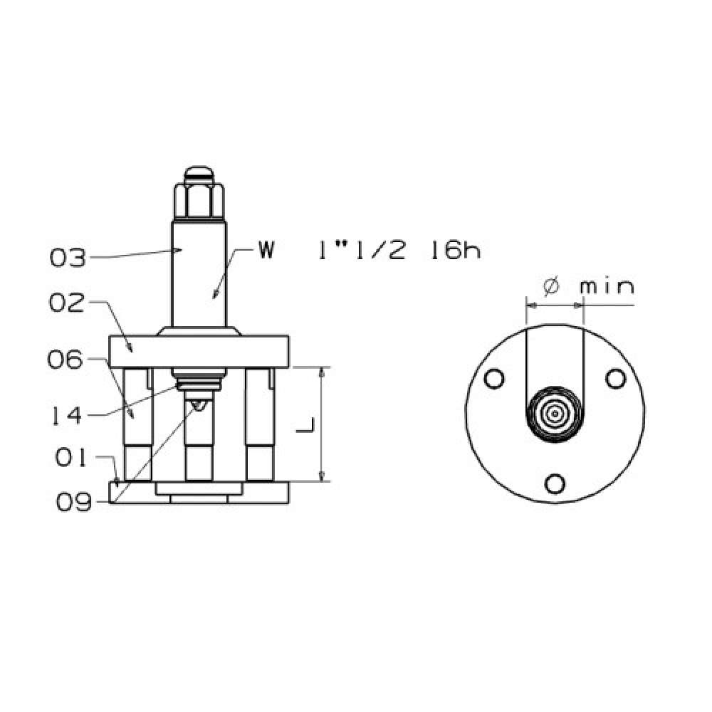 EXTRACTOR MECÁNICO DE RÓTULAS FORZA PARA CAMIONES