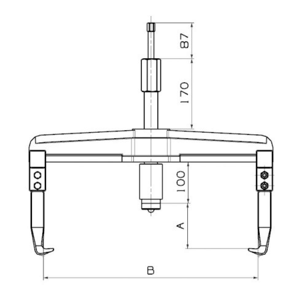 EXTRACTOR HIDRÁULICO FORZA CON HUSILLO COMPACTO SERIE 2400H