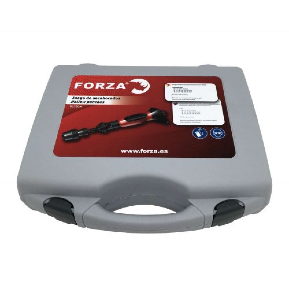 JUEGO DE SACABOCADOS INTERCAMBIABLES FORZA DE 3 A 30MM