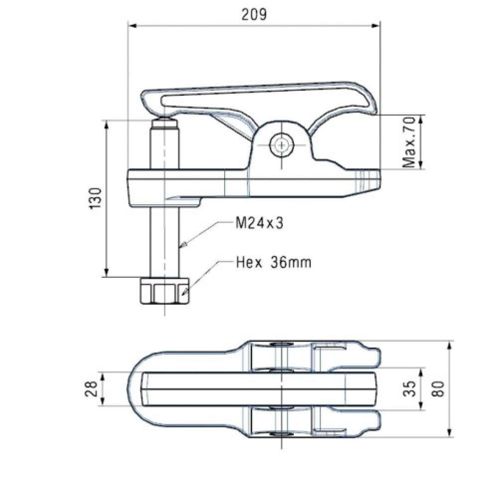 EXTRACTOR DE RÓTULAS DE PALANCA FORZA