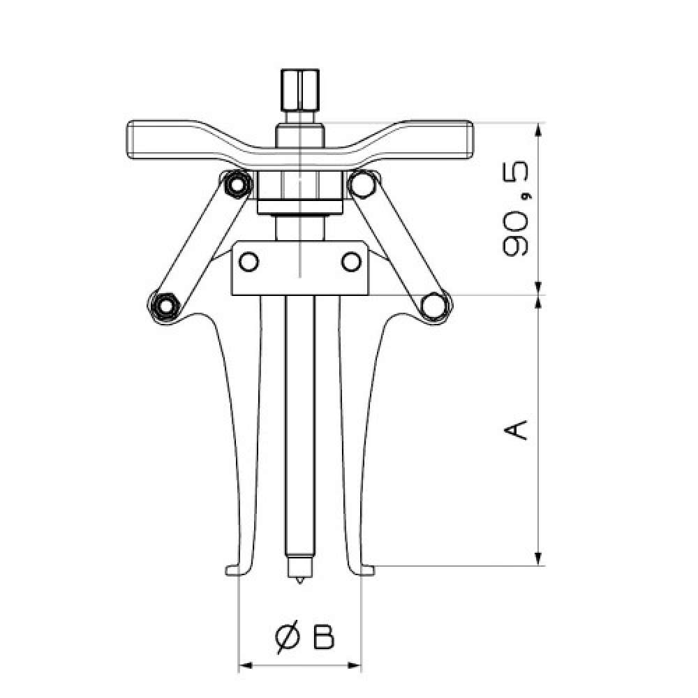 EXTRACTOR AJUSTABLE FORZA DE INTERIORES Y EXTERIORES 2 Y 3 PATAS