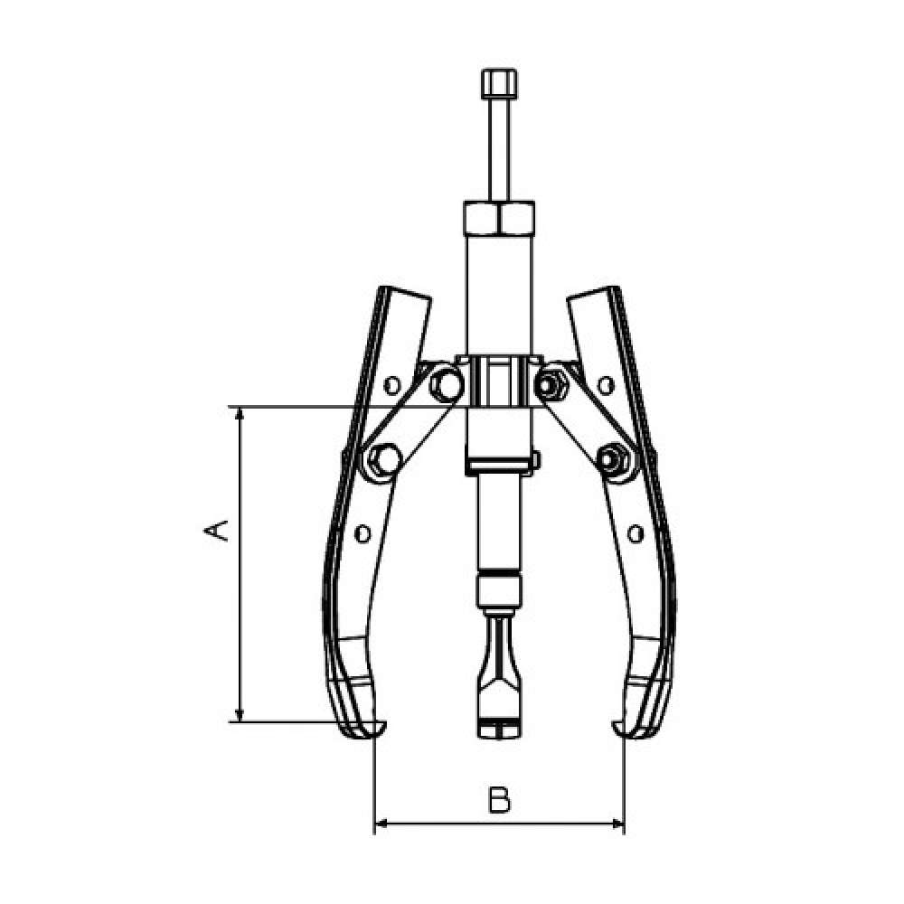 EXTRACTOR HIDRÁULICO FORZA CON HUSILLO COMPACTO SERIE 1312TH
