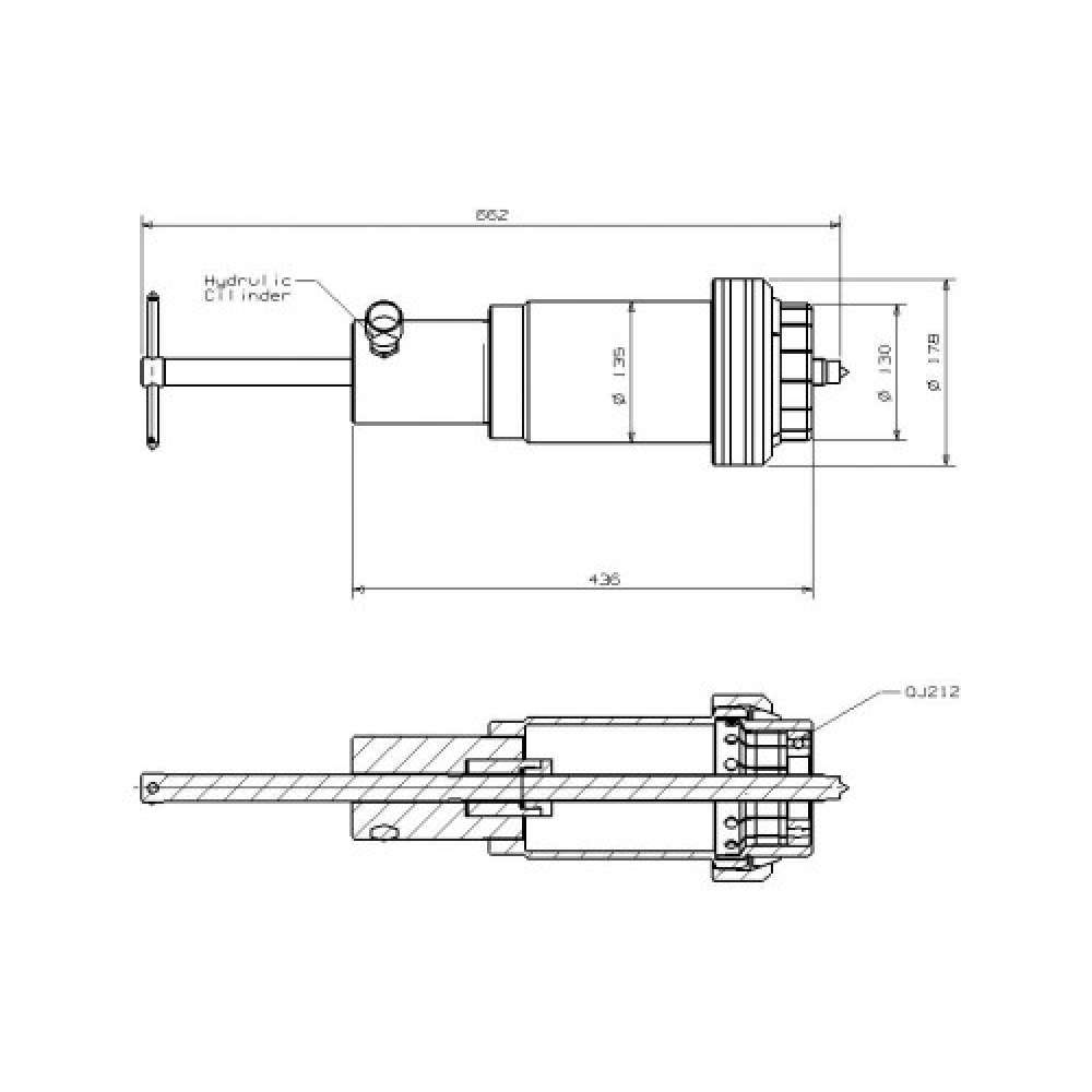 EXTRACTOR HIDRÁULICO PARA RODAMIENTOS PARTE MECÁNICA FORZA 1700-6H0