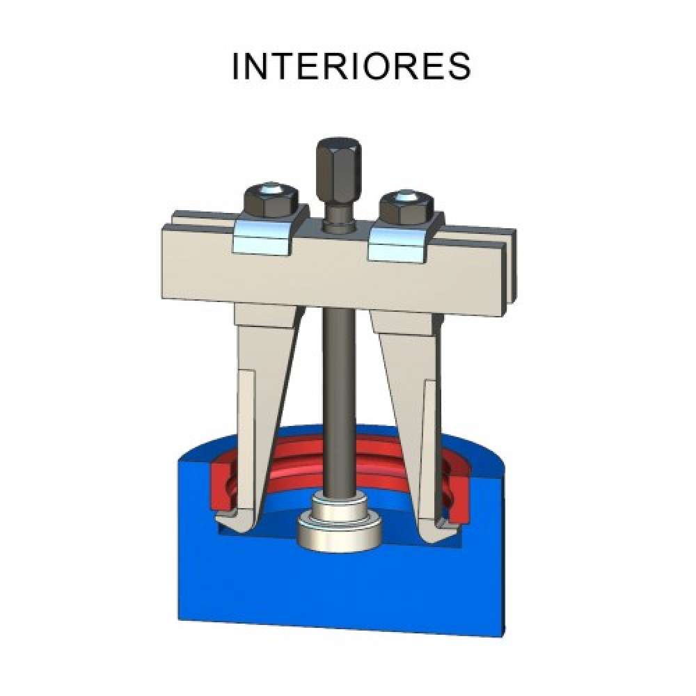 EXTRACTOR FORZA SERIE 1000HX DE 2 PATAS CON HUSILLO HEXAGONAL