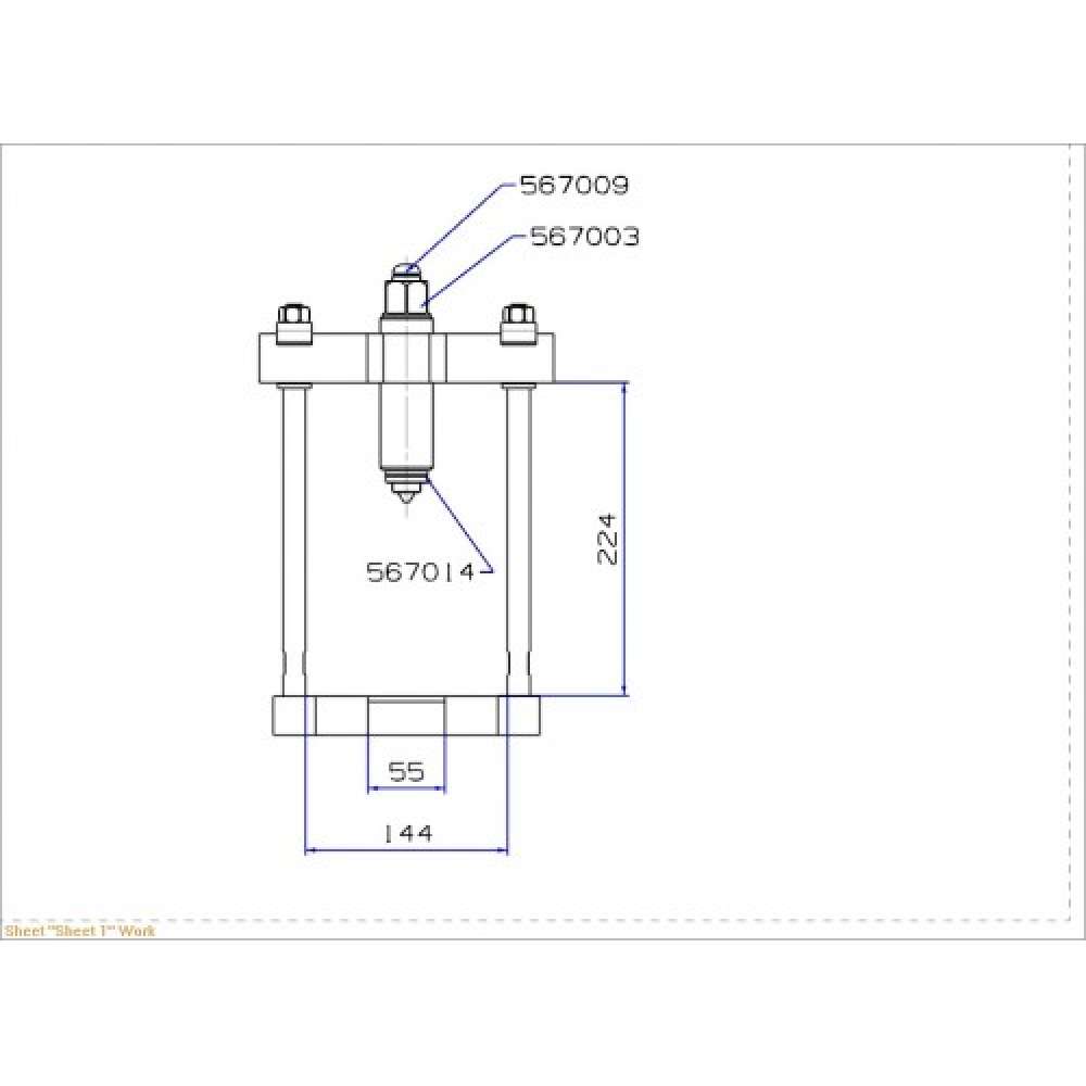 PUENTE PARA EXTRACTOR FORZA DE SILENT-BLOCK O BULONES