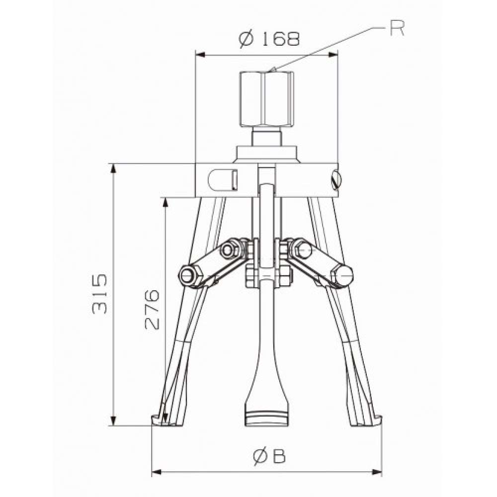CONJUNTO HIDRÁULICO DE INTERIORES PARTE MECÁNICA FORZA SERIE 4708H DE 3 PATAS