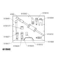 JUEGO FORZA PARA INYECTORES 6150C CON BARRA Y LLAVE ALLEN