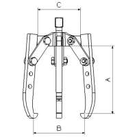 EXTRACTOR FORZA SERIE 1300T0 MECÁNICO DE 3 PATAS