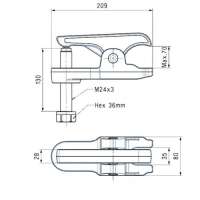 EXTRACTOR DE RÓTULAS DE PALANCA FORZA