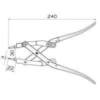 ALICATES ARTICULADOS FORZA PARA ANILLOS SEEGER