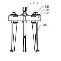 EXTRACTOR FORZA SERIE 1000 DE 3 PATAS