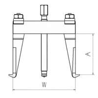 EXTRACTOR FORZA SERIE 1000HX DE 2 PATAS CON HUSILLO HEXAGONAL