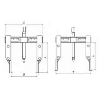 EXTRACTOR FORZA SERIE 1750 DE 2 PATAS FINAS