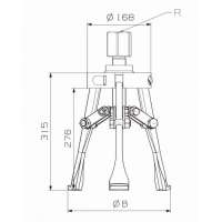 CONJUNTO HIDRÁULICO DE INTERIORES PARTE MECÁNICA FORZA SERIE 4708H DE 3 PATAS