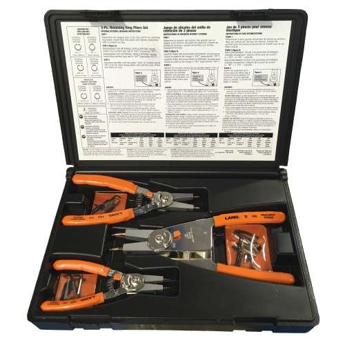 JUEGOS DE 3 ALICATES PARA ANILLOS SEEGER FORZA