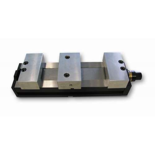 MORDAZA FORZA GEMELA AUTOCENTRANTE CON BOCAS PARA MECANIZAR