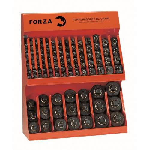 GRAN EXPOSITOR DE PERFORADORES DE CHAPA FORZA