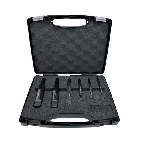 JUEGO EXTRACTORES TORNILLOS ROTOS FORZA DE MACHOS DE PERFIL CUADRADO SERIE 5010NS